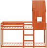 vidaXL Etagenbett mit Dach Wachsbraun 90x200 cm Massivholz Kiefer 3281999 Bild 4