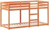 vidaXL Etagenbett mit Dach Wachsbraun 90x200 cm Massivholz Kiefer 3281999 Bild 5
