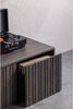 Lowboard New Gravure aus Eschenholz, skandinavischer Stil, Espresso braun, 88 cm breit Bild 2
