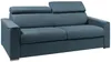 Schlafsofa 4-Sitzer Stoff VIZIR - Blau - Liegefläche: 160 cm - Matratzenhöhe: 16 cm mit Memory Schaum Bild 2