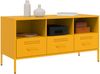vidaXL TV-Schrank Senfgelb 100,5x39x50,5 cm Stahl 843039 Bild 4