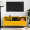 vidaXL TV-Schrank Senfgelb 100,5x39x50,5 cm Stahl 843039 Bild 3