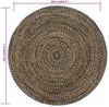 vidaXL Teppich Handgefertigt Jute Schwarz und Braun 240 cm 343622 Bild 5
