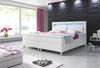 Boxspringbett Milano 180x200 cm Kunstleder Weiß Bild 2