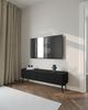 Selsey 'Ovarlo' TV-Lowboard, schwarz mit Metallbeinen, ca. 49 x 163 x 38 cm Selsey 'Ovarlo' TV-Lowboard, greige mit goldenen Metallbeinen, ca. 49 x 163 x 38 cm Bild 3