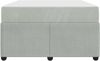 vidaXL Bettrahmen mit Matratze Hellgrau 120 x 200 cm Stoff 3398386 Bild 5