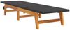 vidaXL Sonnenliege Schwarz und Braun Poly Rattan & Massivholz Akazie 319726 Bild 3
