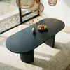 IDIMEX Esstisch EMEZA, Esszimmertisch oval 180-240x90 cm ausziehbare MDF-Tischplatte Schwarz Bild 2
