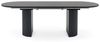 IDIMEX Esstisch EMEZA, Esszimmertisch oval 180-240x90 cm ausziehbare MDF-Tischplatte Schwarz Bild 4
