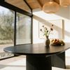 IDIMEX Esstisch EMEZA, Esszimmertisch oval 180-240x90 cm ausziehbare MDF-Tischplatte Schwarz Bild 3