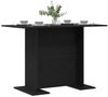 vidaXL Esstisch Schwarz Eichen-Optik 110 x 60 x 75 cm Holzwerkstoff 863166 Bild 3