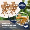Casaria 4er Set Gartenstuhl Sydney FSC®-zertifiziertes Akazienholz Bild 4