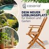 Casaria 4er Set Gartenstuhl Sydney FSC®-zertifiziertes Akazienholz Bild 2