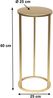 DanDiBo Blumenhocker Metall Gold Rund 60 cm Blumenständer Beistelltisch 96510 M Blumensäule Modern Pflanzenständer Pflanzenhocker Bild 2
