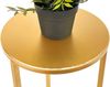 DanDiBo Blumenhocker Metall Gold Rund 60 cm Blumenständer Beistelltisch 96510 M Blumensäule Modern Pflanzenständer Pflanzenhocker Bild 4