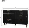 MODFU Sideboard Kommode (Schuhschrank, Anrichte, 1 St, mit Metallfüße, 120*77*40cm), mit modernem Design und viel Stauraum Bild 5