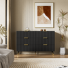MODFU Sideboard Kommode (Schuhschrank, Anrichte, 1 St, mit Metallfüße, 120*77*40cm), mit modernem Design und viel Stauraum Bild 3
