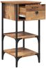 vidaXL Nachttisch mit Schubladen Braun 33,5 x 36 x 70 cm Holzwerkstoff 871236 Bild 5