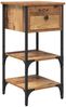 vidaXL Nachttisch mit Schubladen Braun 33,5 x 36 x 70 cm Holzwerkstoff 871236 Bild 2