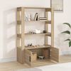 vidaXL Sideboard Sonoma-Eiche 80x30x119,5 cm Holzwerkstoff 819471 Bild 3