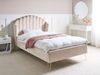 Bett mit Lattenrost Stoff AMBILLOU 120 x 200 cm Hellbeige Bild 3