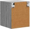 vidaXL Wandmontierter Nachttisch Grau Sonoma 34,5 x 33 x 40 cm 898817 Bild 5
