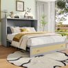 Bett 140x200 cm mit Stauraum und USB-Anschluss – umbaubares Plattformbett ohne Matratze Bild 3