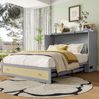 Bett 140x200 cm mit Stauraum und USB-Anschluss – umbaubares Plattformbett ohne Matratze Bild 2