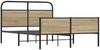 vidaXL Bettgestell ohne Matratze 140x200 cm Sonoma-Eiche Holzwerkstoff 4100393 Bild 3