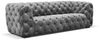 Sofa Designersofa NATALIE 3-Sitzer in Stoff Riviera Steel Bild 3