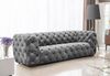 Sofa Designersofa NATALIE 3-Sitzer in Stoff Riviera Steel Bild 5