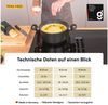 Hoffmann Germany Kochtopf STONIQ PFAS-frei Antihaft Ø 20 cm mit Glasdeckel – Made in Germany, Aluguss (Set, 2-tlg, 1x Kochtopf Ø 20 cm + 1x Glasdeckel), Aluguss, Schmortopf, backofenfest bis 300°C, Induktion Bild 2