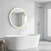 SONGMICS Runder Badspiegel, LED Wandspiegel, Badezimmerspiegel einstellbarer Helligkeit, für Schlafzimmer, 51 cm, weiß Bild 3