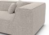 Samtstoff Ecksofa Monterola L Form - Bouclestoff - pearl - Links Bild 5