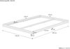 Futonbett platzsparend extra niedriges Bodenbett 140x200 Esche lackiert V-60.47E-14ohne Zubehör Bild 4