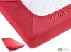 Carpe Sonno Spannbettlaken Jersey 90x200 100x200 120x200 140x200 160x200 180x200 200x200 70x140, Jersey, Gummizug: rundum, (1 Stück), Baumwoll Babybett Spannbettlaken 70x140 Baby Laken Rot Bild 3
