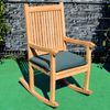 Schaukelstuhl Piceno aus massiv Teak Bild 5