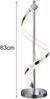 Ausgefallene LED Tischlampe SYDNEY, dimmbar Chrom Höhe 63cm Bild 4