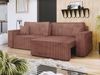 Mirjan24 'Kobaro' Schlafsofa mit L-Funktion, 2 Bettkästen & Schlaffunktion, Cord rosa, 245 x 90 x 82 cm Bild 4