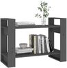 vidaXL Bücherregal/Raumteiler Grau 80x35x56,5 cm Massivholz Kiefer 813896 Bild 4