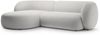 Micadoni Ecksofa Kate 3-Sitzer Links Samt Hellgrau Bild 2