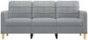 vidaXL 3-Sitzer-Sofa Hellgrau 180 cm Stoff 359099 Bild 3