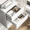 HOMECHO Aktenschrank mit 4 Schubladen Aktenschrank mit Rollen, Büroschrank Bild 3