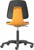Stuhl Labsit 2 orange Kst. -Leder,m. Rollen Bild 2