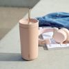 Stelton Thermobecher, Edelstahl (bis 90 recycelt), Metall, Kunststoff (lebensmittelsicher), Mit integriertem, herausnehmbarem Strohhalm (Höhe insgesamt 23 cm) Bild 3