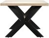 vidaXL Esstisch Weiß 200×100×75 cm Massivholz Mango 247428 Bild 3