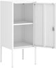 Nachtschrank Hausjärvi 82x35x35 cm Türgriff links Stahl Weiß [en. casa] Bild 5