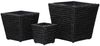 vidaXL Blumenkübel 3 Stk. Wasserhyazinthe Schwarz 45573 Bild 4