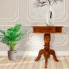 Runder Tisch Jali 50x60x50 aus indischem Sheesham-Massivholz Bild 5