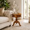 Runder Tisch Jali 50x60x50 aus indischem Sheesham-Massivholz Bild 5